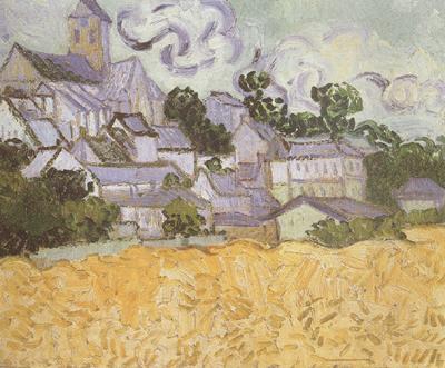 Vincent Van Gogh View of Auvers with Church (nn04) Germany oil painting art